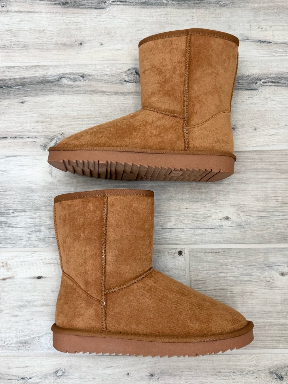Soda Tan Kuron Faux Short Suede Boots
